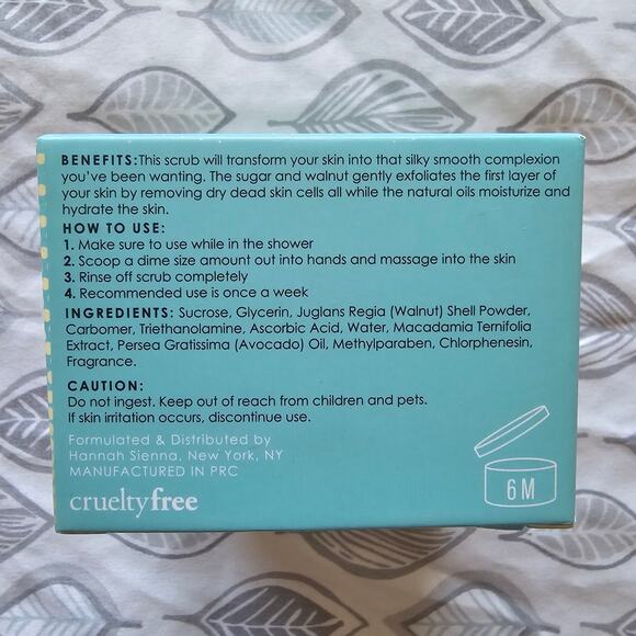 Hannah‎ Sienna Sugar Scrub New/Unused Skincare Clean Bath 5.3oz - Picture 4 of 7